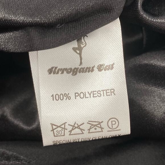 ARROGANT CAT NWT Dark Grey Metallic Multi Layered Jacquard Pencil Dress Size XS - Picture 11 of 11